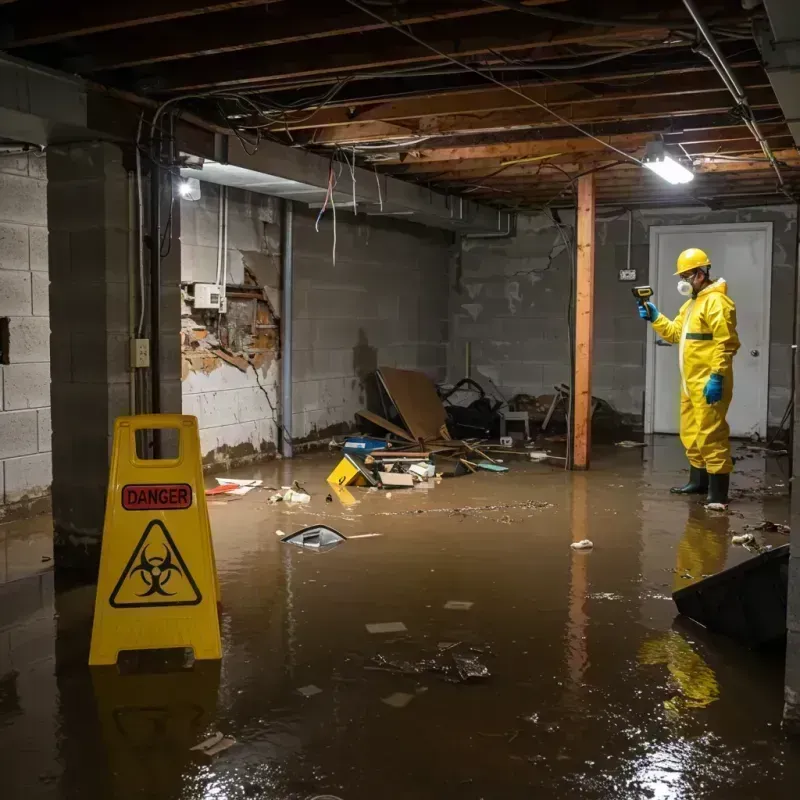 Flooded Basement Electrical Hazard in Shoreview, MN Property